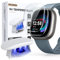 Flokinice 3 Stück Schutzfolie Kompatibel mit Fitbit Versa 4 / Versa 3 / Sense 2 / Sense, 9H Härte Kratzfest Schutzglas vollständige Abdeckung HD Glasfoile für Fitbit Watch