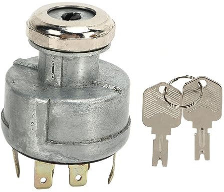 Interruptor de Encendido del Motor, Reemplazo del Interruptor de Encendido con 2 Llaves, Interruptor de Arranque de Encendido, Apto para Hyster Caterpillar Clark Yale