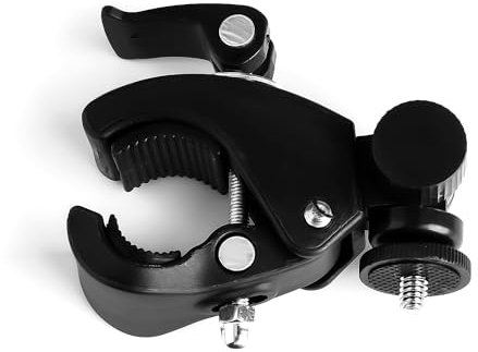 GroveEss Universal Quick Release Pipe Clamp Mounts,Super Clamp with Non-slip Threads,for Webcam Microphone Cameras Music Stands Motorcycles Bikes