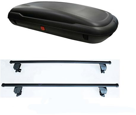 KIT BOX Baule da tetto Auto COMPATIBILE con Giulia prodotte dal 2016 in poi KIT con Barre Portatutto MISURA BOX cm. 168 x 75 x 37-60134 - DLKIT03G - M12670000