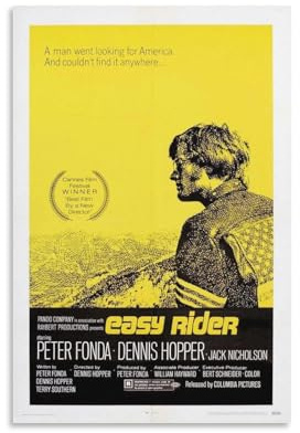 Easy Rider, klassische Kult-Filmposter, Filmposter (3) Kunstwerke, Bilddruck, Poster, Wandkunst, Gemälde, Leinwanddekoration, Heimposter, 30 x 45 cm