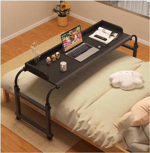 FDSGEEE Höhenverstellbarer Schreibtisch, Einfache Montage Schreibtisch Höhenverstellbar Elektrisch mit 4 Memory-Steuerung und Memoboard und 360°Rollen Schreibtisch(Color:Schwarz)