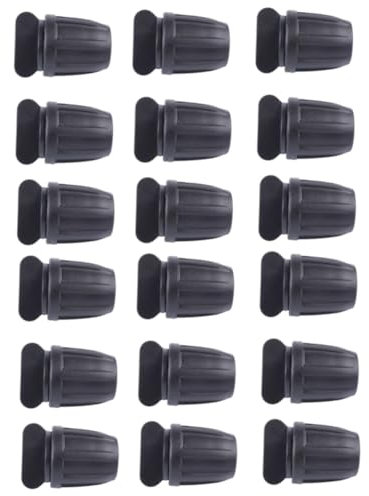 CIYODO Lot de 20 Adaptateurs pour Tuyau D'arrosage Bouchon Rond en Plastique Connecteur De Tuyau D'irrigation -à- Intérieur Noir pour Système D'arrosage