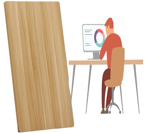 Banco da lavoro in legno per scrivania da ufficio, grande, 66 x 91 cm, estensione per piano di lavoro, tavolo intero, supporto da tavolo WXL, 66 x 111,8 cm