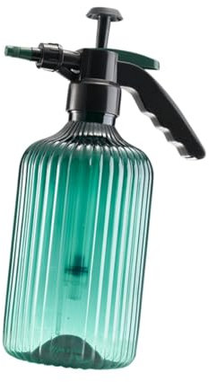 Milageto Botella pulverizadora Manual, pulverizador con Bomba de jardín, Botella pulverizadora de Agua a presión, Multifuncional para Limpiar el hogar, regar, Verde 2l