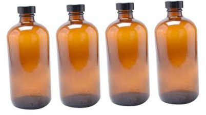 Generico 4 Pz Bottiglia Di Al Riutilizzabile Chiaro Bottiglia D'acqua Ermetico Contenitori Tazza Micro Vasi Da Farmacia D'ambra Bottiglie Di Prugna Gin Tazze Sigillante Birra