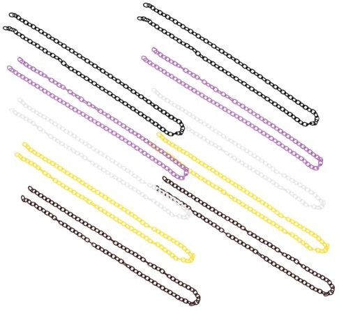 Holibanna 10 Stück Kunststoff-schmuckketten Keine Brillenkette Für Brillenbänder Lanyard- Modisches Accessoire Für Den Täglichen Gebrauch Und Partys