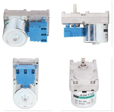 Moteur à Vis Sans Fin, Moteur à Vis Sans Fin 20 W Pour PoêLe à GranuléS Moteur à Vis Sans Fin De Torsion Ac220v Moteur à Engrenages PoêLe à GranuléS Engrenage à Vis Sans Fin Pour PoêLe (2 Tr/Min)