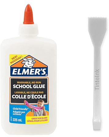 Elmers PVA Glue | White Glue | Choose Size | Washable & Kid Friendly | Great for Arts & Crafts Projects | Back to School Favourites (Medium 225ml)