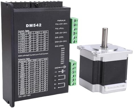 Closed-Loop Schrittmotor Kit mit Microstep-Treiber NEMA 23 8mm Welle 126N.cm 2.8A für CNC-Gravurmaschinen 3D-Drucker Automatisierungsgeräte Stepper Motor System
