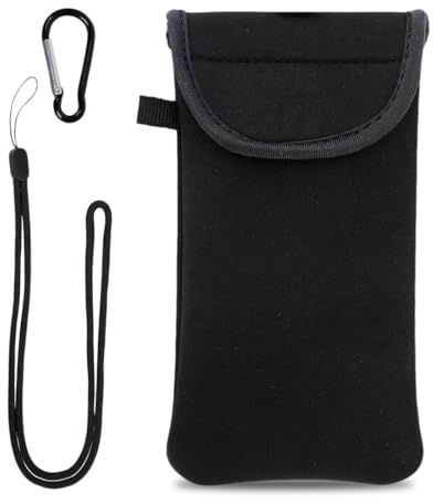 HABNI Neopren Handy Tasche Universelle Handytasche Mit Karabiner Und Umhängeband Handy Hülle Für Telefone Bis Zu 6.7 Zoll