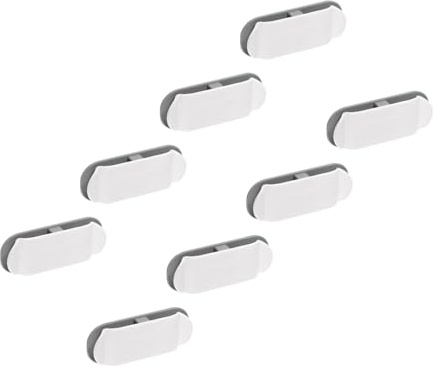 Generic Data Cable Winder, Data Cable Organizer Drill Reduce Clutter ABS Sturdy for Home (8 Pcs)