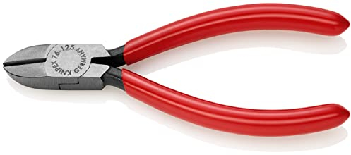 KNIPEX Seitenschneider für Elektromechaniker mit Kunststoff überzogen 125 mm, 76 01 125