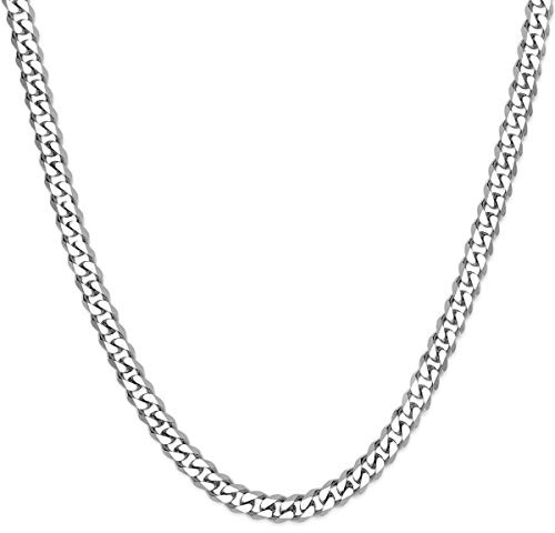 Soul-Cats Panzerkette mit oder ohne Armband für Männer, Herren aus Edelstahl in Silber (Verschiedene Längen und Breiten)