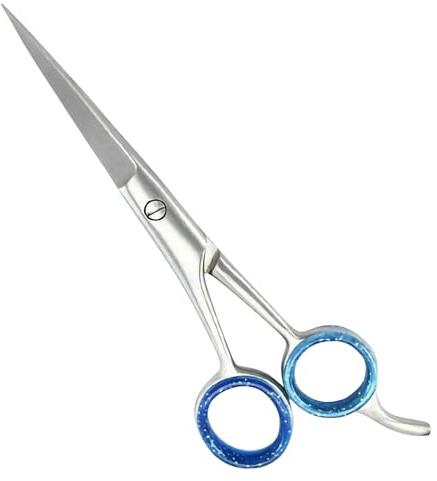 ASM Professional Hairdressing Scissors Barber Salon Scissor for Hair Cutting 7, Barber Accessories for Beard, Crafting, Trimming Hairdressers Scissors for Men and Women Hair Scissor (7, Silver)