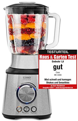 Caso MX 1000 Standmixer, 1000 Watt, 17 Umdrehungen/min., hitzebeständiger 1,5L