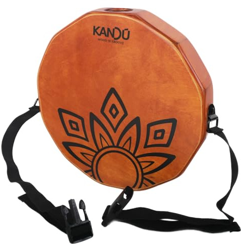 Kandu Ktak Portable Cajon Drum - Handgefertigtes Reise Cajon Percussion Instrument mit Snare Sound, kompakte Handtrommel für akustische Jams, Musiker, Schlagzeuger & Geschenke (Nut Brown)