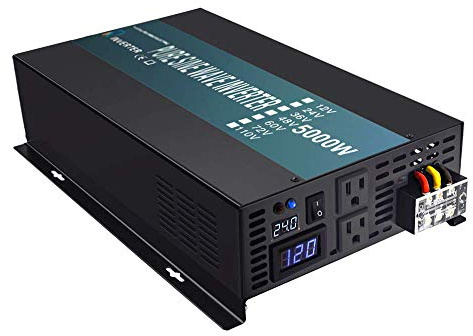 WZRELB Pure Sine Wave 5000W 24V Power Inverter DC to AC Power - Solar, RV