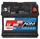 BIG AGM 80Ah C100 12V Solar Batterie Boot Camping Versorgung ersetzt GEL 70Ah 74Ah 75Ah