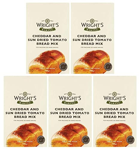 Wright's Baking Cheddar & Sun Dried Tomato Bread Mix 500g (Pack of 5)