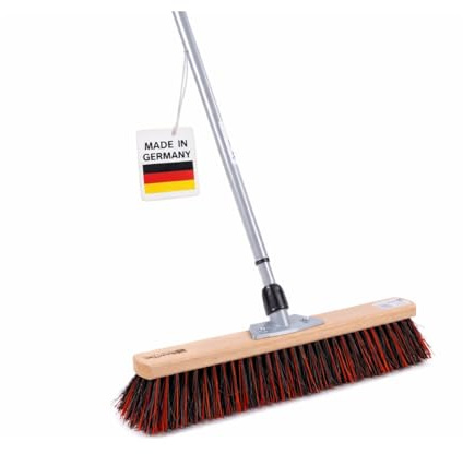 Straßenbesen Arenga Mix mit Teleskopstiel 60cm Breit Besen mit Stiel