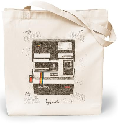 Loxato Jutebeutel Kunst Bedruckt - Stofftasche - Einkaufstasche Damen | Stoffbeutel, Baumwolltasche 100%, Canvas-Stoff 220 g/m2, Lange Henkel 70cm, Tragetasche, Kunst Motiv