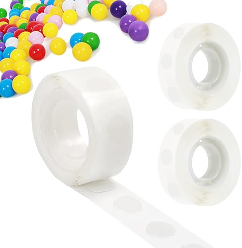 Lot de 200 pastilles adhésives double face pour ballons - Pour fête d'anniversaire, mariage, décoration de Noël, bricolage, scrapbooking, arts et travaux manuels