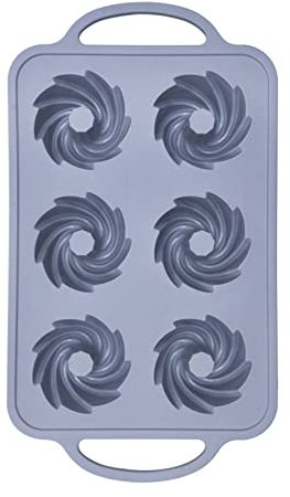 LUNCHS Molde De Rosquilla De Silicona, Antiadherente Molde Donuts, Sin BPA, Apto Para Lavavajillas Y Microondas. Perfecto Para Hornear Donuts, Pasteles Y Galletas. (Color : Gray)