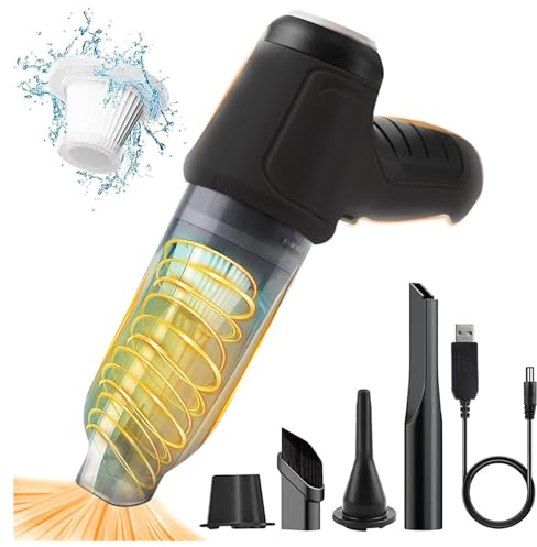 Rechargeable Mini Vacuum, Blow,Suck,Pump 3 in 1 Wireless Vaccum High Security Small Vacuum For Home, For Inflating And Vacuuming Bags,Black