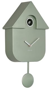 Karlsson Modern Cuckoo Wall Clock 'Metallic Jungle Green' - KA5867GR