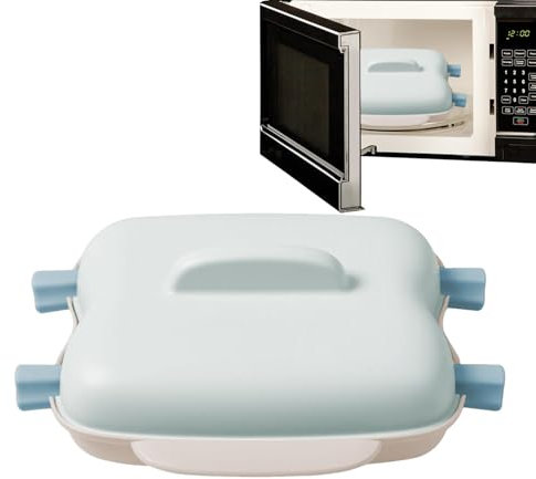 Cuocitore a microonde per pannocchie di mais,Cuocitore a microonde per pannocchie di mais | Vaporiera portatile per microonde con pannocchie di mais,Vaporiera per verdure e pesce con coperchio e manic