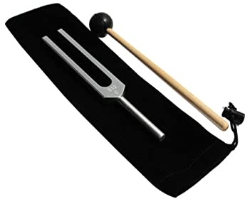 HEMOTON Stimmgabel Aluminiumlegierung Medizinische Tuning Fork Mit Silikonhammer Und Aufbewahrungstasche Für Sowie Hörtest Und Präzise Audio-untersuchungen
