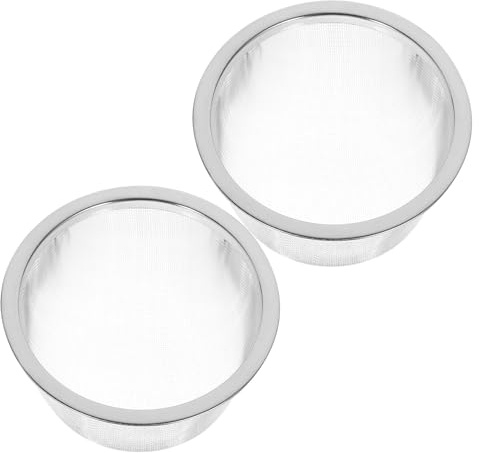 Besportble 2 StüCk Edelstahl Teesieb GroßEr Teefilter Mit Feinmaschigem Siebeinsatz FüR Teekanne Und Tee Infuser ZubehöR Wiederverwendbarer Tee Strainer FüR Losen