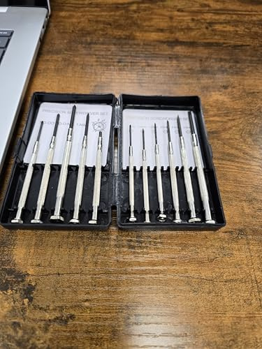 Marksman 11 Pc Mini Precision Screwdriver Set with Rotating Top + Case for Laptops, PCs, Watches, Glasses, Tablets, Mobile and Small Gadgets