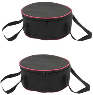 Toyvian Lot De 2 De Rangement pour Ustensiles De Cuisine De Transport pour Pique- Et Barbecue Noir