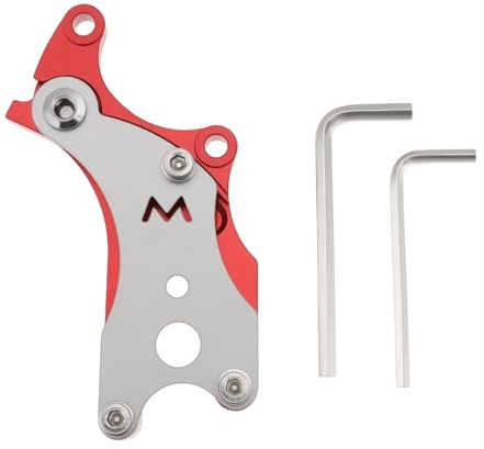 OTOTEC Fahrrad-Umwandlungsadapter-Set für Scheibenbremsen, mit 4 mm und 5 mm Schraubenschlüssel, rot