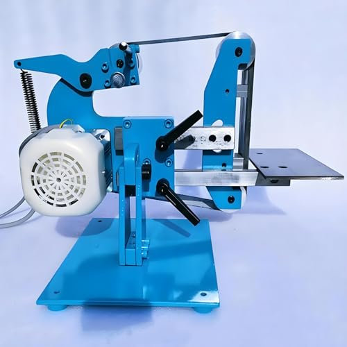 Ponceuse électrique à bande avec moteur industriel sans balais, puissance de 750 W/1100 W, bande de ponçage de 915 mm pour un meulage lisse et efficace, idéale pour le travail du bois professionnel et