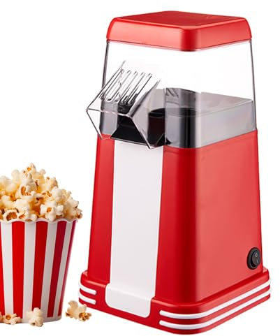 Fenayuu Máquina para Palomitas,Palomitero De Aire Saludable Para Noche De Cine | Equipo Compacto Inteligente Para Hacer Palomitas Caseras En Fiestas Con Cine En Casa
