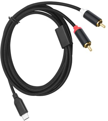 FUUGlan USB C al cavo tipo C a 2RCA per sistemi home theater trasmissione stabile segnali per Immersive Tipo C adattatore