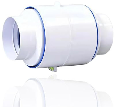 BRDUROBLA 3'' 4'' Draft Blocker Backdraft Damper Duct Draft Stopper One-Way Airflow Ducting Insert Backflow Preventer Inline Fan Vent Deflector for Ducting in PVC or Flexible Hose