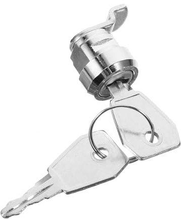 Baluue Zinklegierung Einziehbarer Cam Lock Schrankschloss mit Schlüssel für Industrie steuergehäuse Geldkassen und Briefkästen Robustes Möbelschloss für Sichere Gerätesicherung