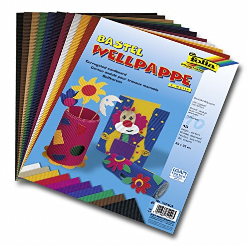 GLOREX Bastelwellpappe, 1 Bogen, Schwarz, 50 x 70 x 0.2 cm