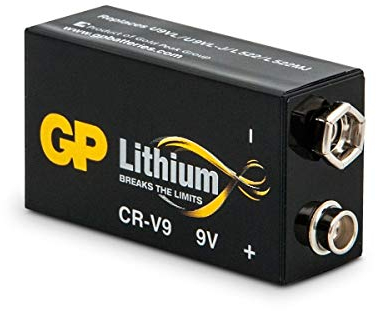 GP Batterie Lithium (9 Volt E-Block, CR-V9) 10 Jahres Batterie ideal für z.B. Rauchmelder