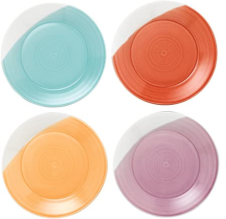 Royal Doulton Chip-Resistant, Hard-Wearing Porcelain Plates, 1815 Bright, 21cm/8in, Set of 4