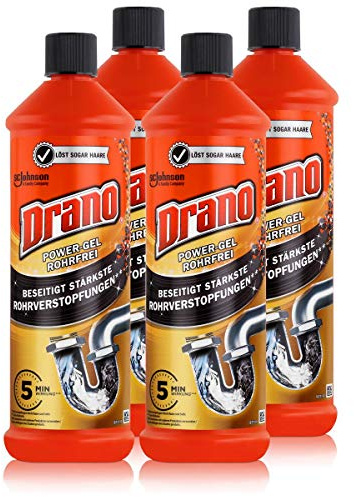 Mr. Muscle Drano Power-Gel, 4 x 1000 ml