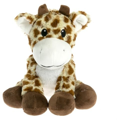Pelucho - Bouillotte Peluche Girafe - Bien-Être, Chaleur et Douceur - Micro-Ondable - Grains de Blé et Fleurs de Lavande - Fabriquée en France