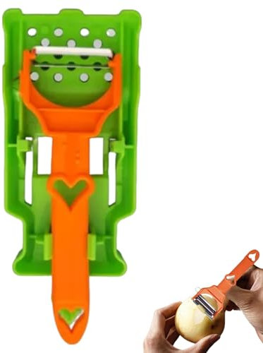Manual De Picadora De Cebolla,Pelador De Frutas Para Cocina - Cortadora de frutas de acero inoxidable - Peladores de cocina, ralladores de frutas, utensilios de cocina para peras, tomates,