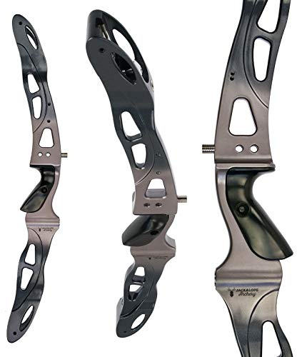 Jackalope Zircon Mittelstück ILF Schwarz Grau 1038 g für Rechtshand 25 Zoll | leicht Aluminium Magnesium Legierung einstellbare Wurfarmausrichtung zusätzliche Buchsen Zubehör gepolsterte Tasche