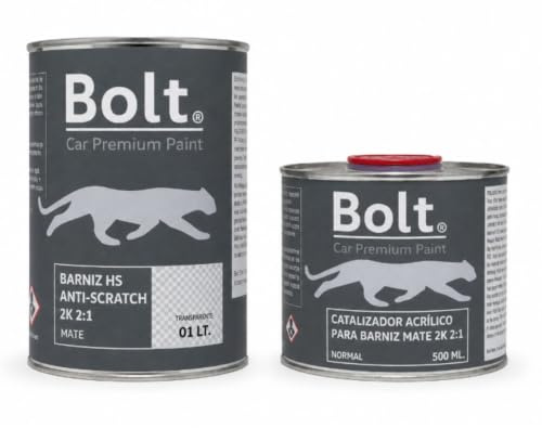 Kit Barniz Mate + Catalizador Normal Hs 2:1 2K Bolt 1,5 Lt