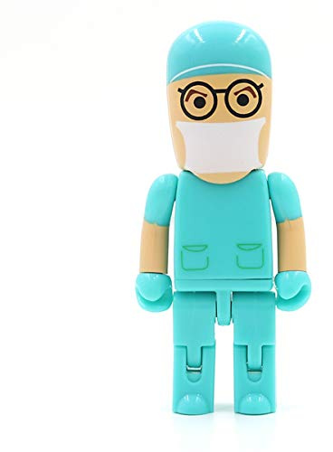 Ulticool - Médico Hospital Operation 128 GB USB 3.0 - Alta velocidad - Flash Pen Drive 128 GB - Doctor Hospital - Memoria USB 3.0 - Blanco Azul